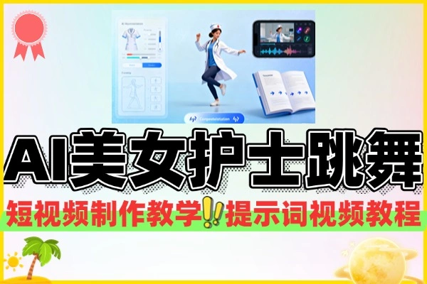 （内部玩法）揭秘AI“美女跳舞”爆款视频，独家提示词+教程，暴力涨粉！