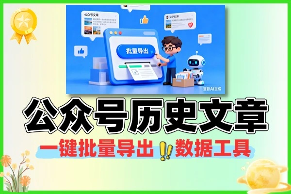 微信公众号文章导出器：一键批量导出历史文章数据，运营复盘高效工具