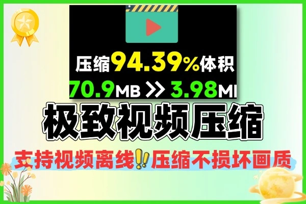 极致视频压缩软件总结:纯本地离线压缩 94%+ 不损画质,Win/Mac 双系统适配(开源免费)