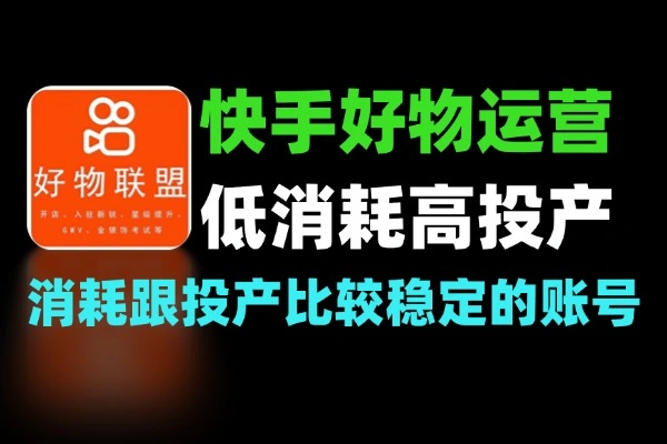 快手好物精细化运营低消耗高投产