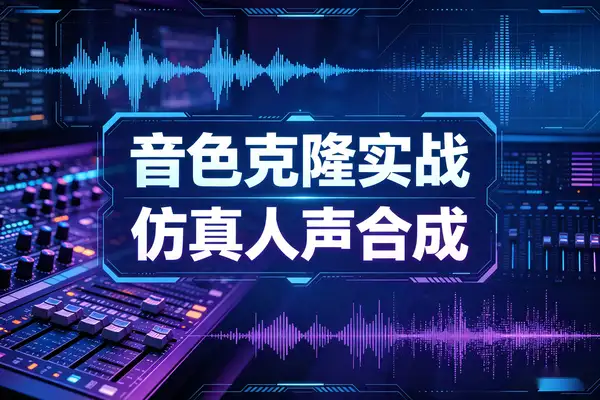 AI音色克隆实战课零基础手把手教学仿真人声合成