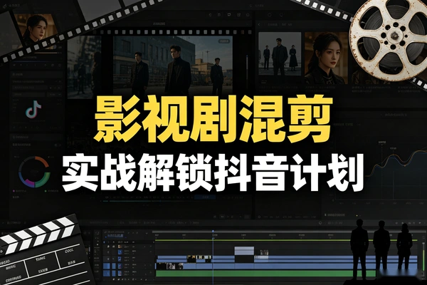 影视剧台词混剪实战课解锁抖音伙伴计划